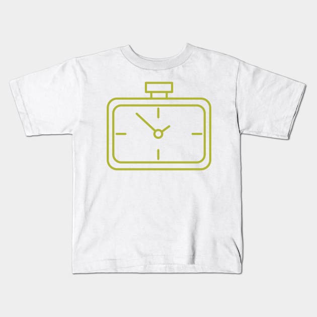 Alarm Clock Kids T-Shirt by Jonathan Wightman